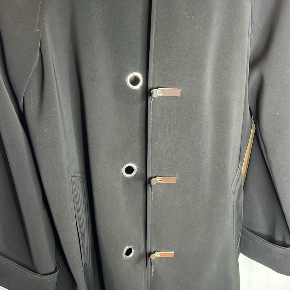 - Michael Michael Kors Black Trench Coat Size XS - Picture 15 of 16